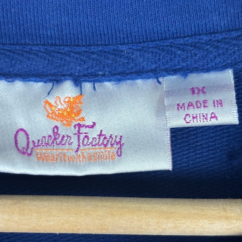 Quacker Factory Pearl Embellished Full Zip Women Jacket SZ 1X Grandmacore Granny - Picture 6 of 8